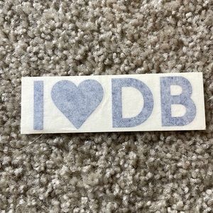 I heart DB Dutch bros coffee vinyl sticker